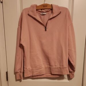 DSG Pink Fleece Quarter-Zip Pullover